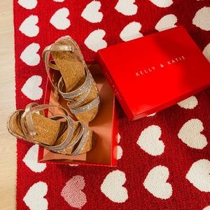 Kelly & Katie Rhinestone Shimmer Sandals